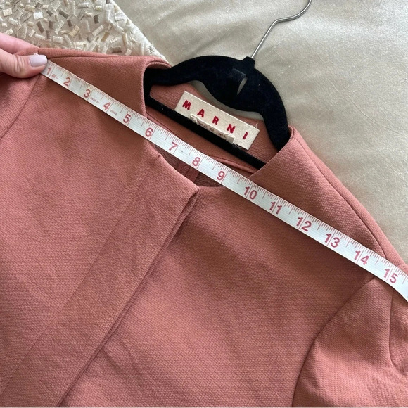 Marni Women's Longline Coat IT 36 US 0 Brown Brick Color oversized - Picture 10 of 12